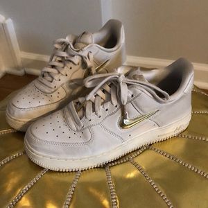 Nike Air Force 1, White Premium LX Phantom, 7.5